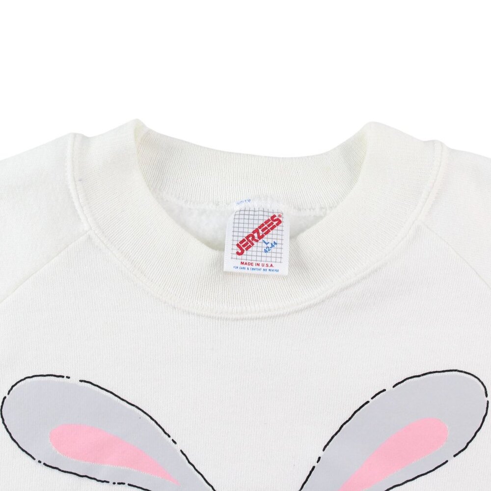 Vintage 1987 Large Womens Graphic Bobby Sox Bunny Poodle Skirt Sweatshirt - Picture 8 of 11
